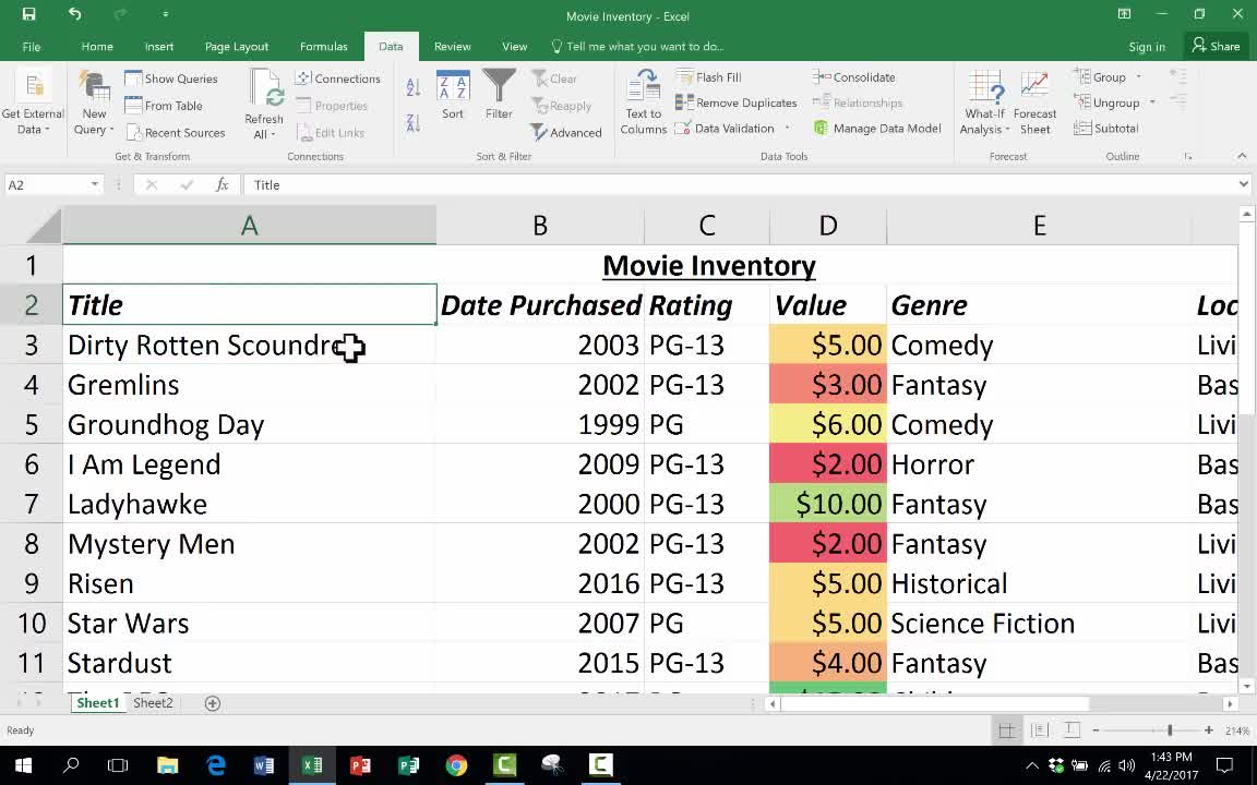 Intermediate Excel Skills, Tips, and Tricks Tutorial