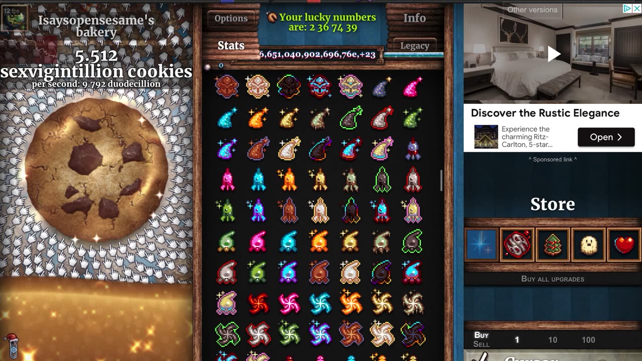 Cookie clicker hack