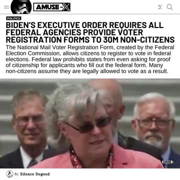 Biden’s EO Making It So Illegals Can Vote | Check Description