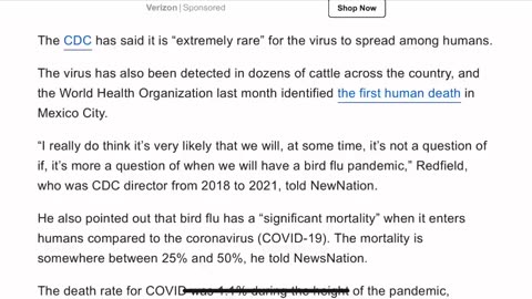 SCAMDEMIC 2: FAKE BIRD FLU LOOMS