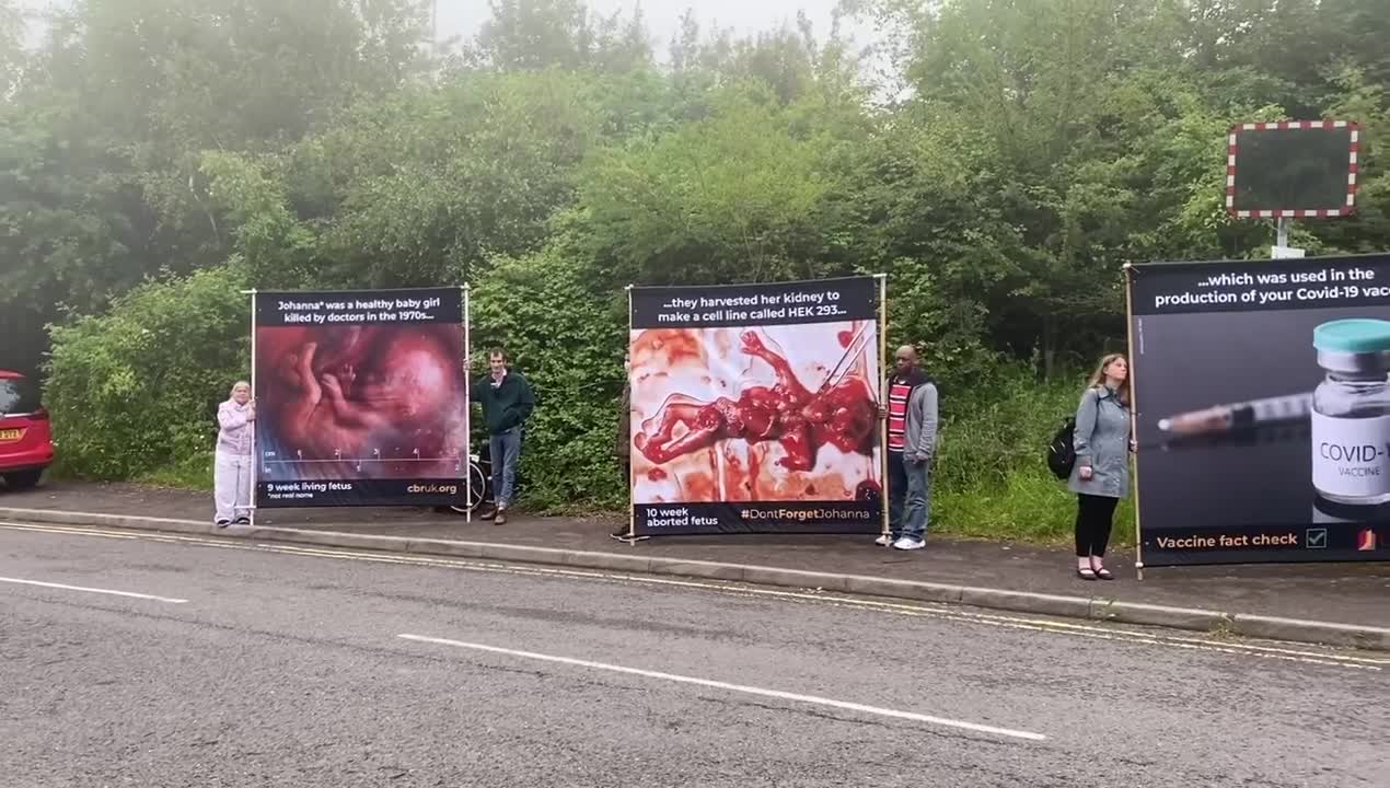 CBR UK's demonstration outside KICC mega church