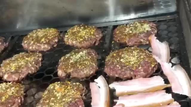 Delicious hamburger