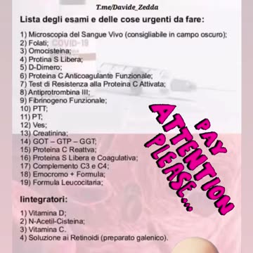 I vaccinati covid-19, chiedano al proprio medico la prescrizione di questi accertamenti