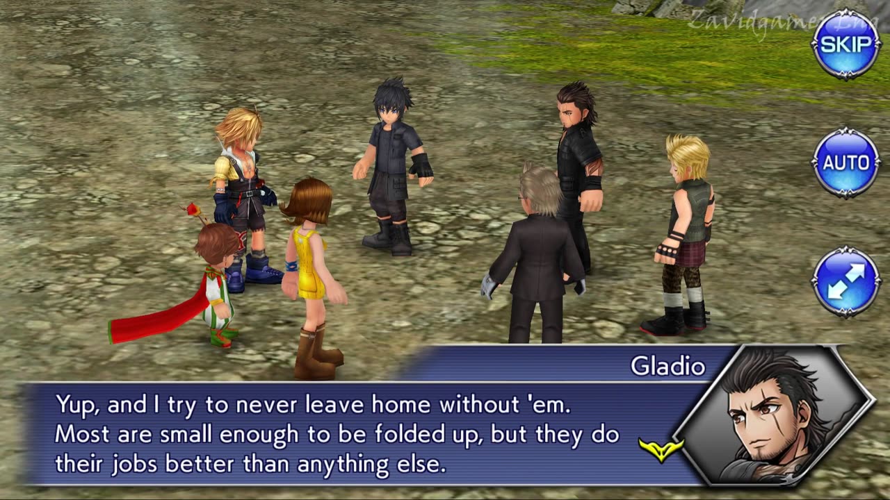 DFFOO Cutscenes Lost Chapter 82 Gladiolus Around the Fire (No gameplay)