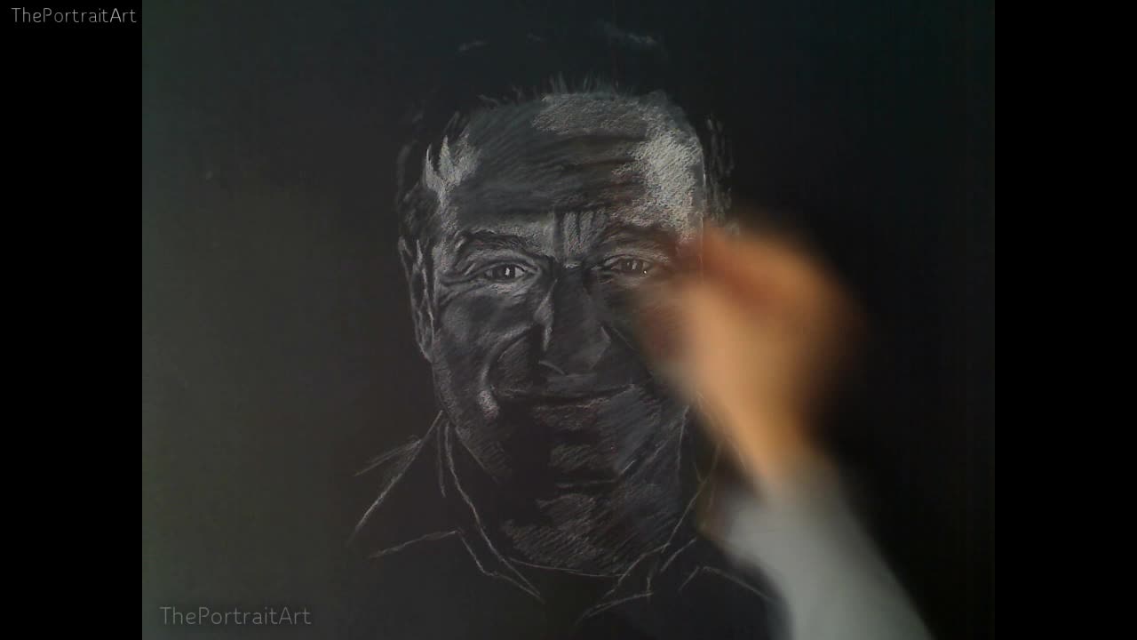 Drawing Robin Williams - A tribute