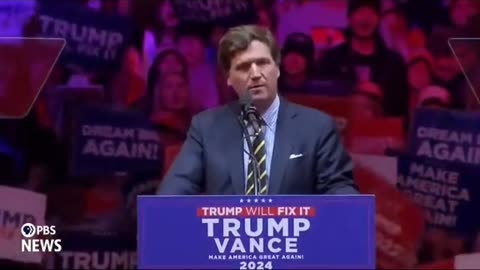 Tucker Carlson at MSG Trump rally