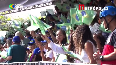The September 7th parade in Brasília, which typically marks Brazil's Independence Day low public participation.