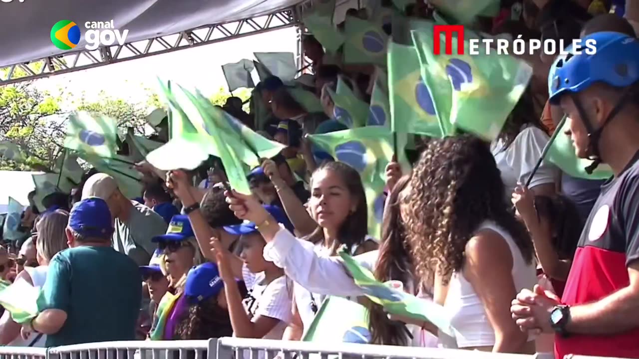 The September 7th parade in Brasília, which typically marks Brazil's Independence Day low public participation.
