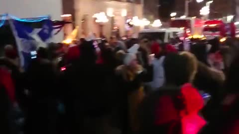 Ottawa - Truckers for Freedom - Night time