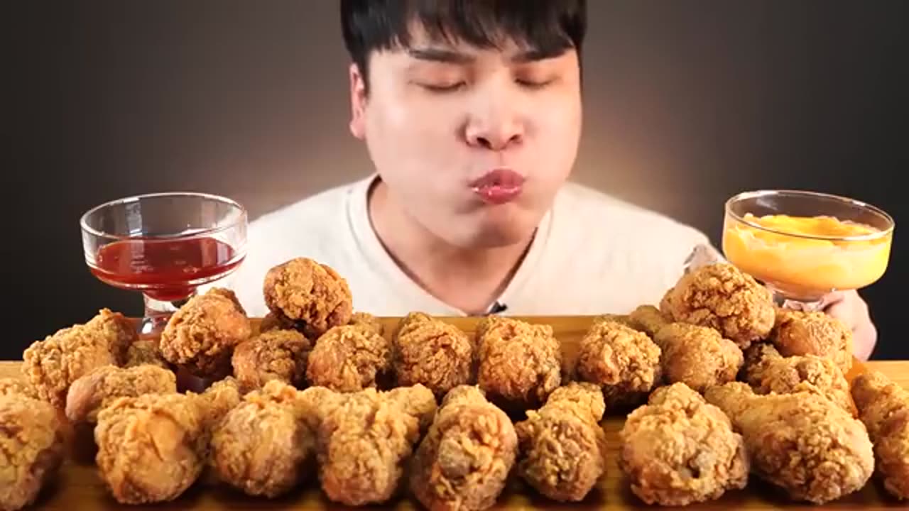 Mukbang Fried Chicken Leg