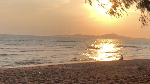 Sunset at Dongtan Beach Pataya