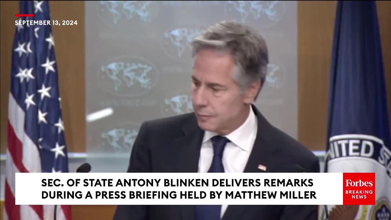 Blinken Announces New Sanctions on Russia for Foreign Election interference