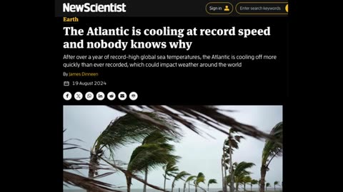 Ocean Cooling- Models Failing- Solar Watch S0 News Aug.22.2024