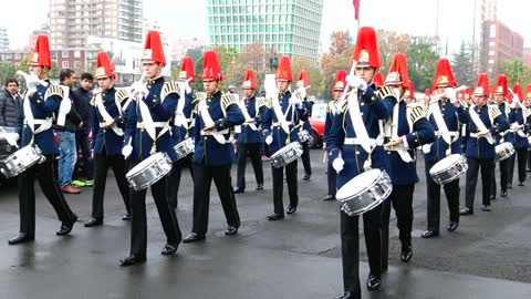 Cadet parade in Santiago, chile