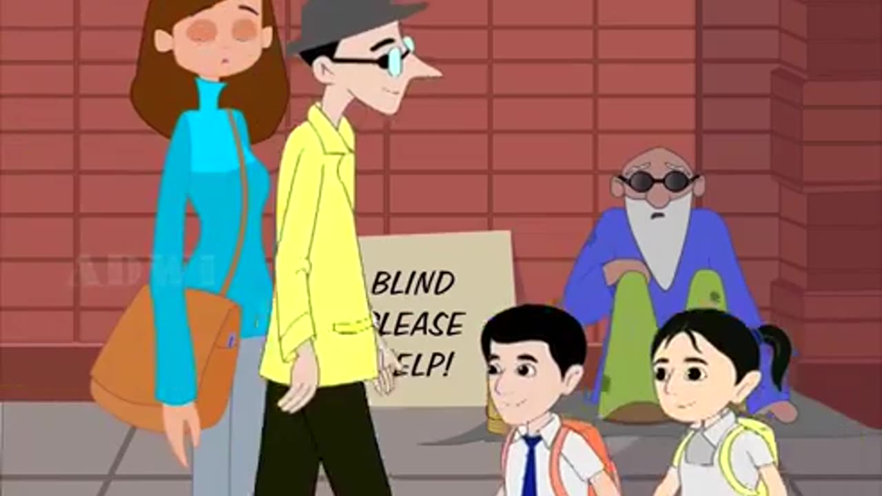 Blind Man and Advertising |The moral stories in English|👍