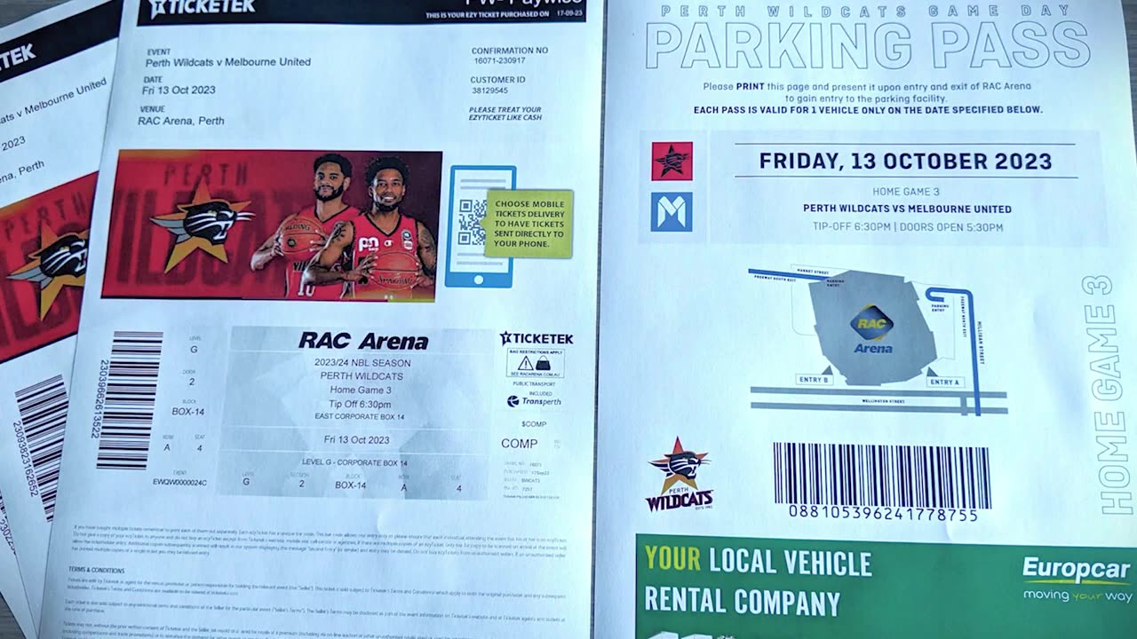 Perth Wildcats v Melbourne United at the RAC Arena 13 Oct 2023 - Thanks to FleetNetwork_Paywise