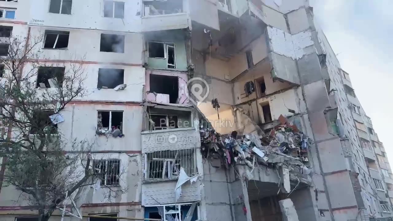 💔🇺🇦 Kharkiv… This building was hit for the second time: it had already been