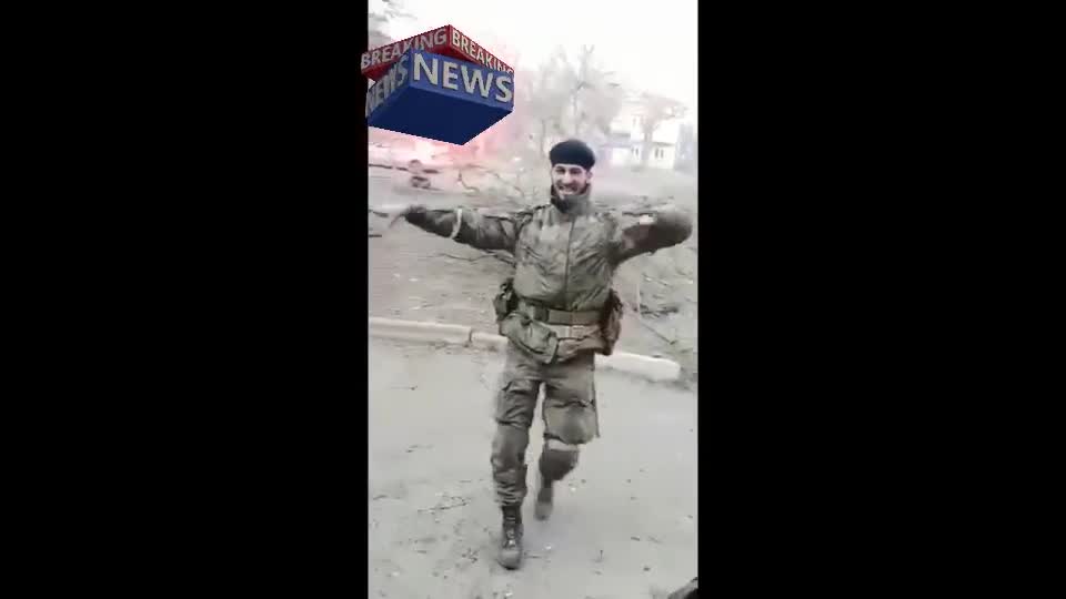Chechen forces in Mariupol