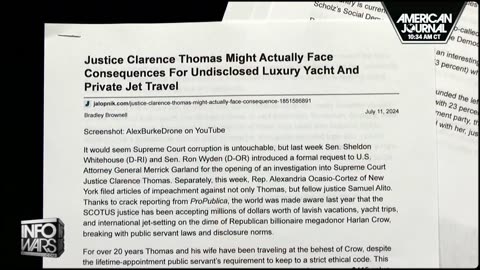 Democrats Demand Investigation Into Clarence Thomas In Nakedly Political Hatchet Job