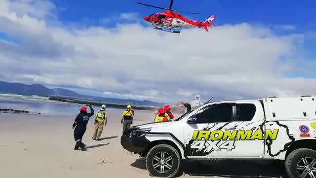 The SA Red Cross Air Mercy Service (AMS) handed over an outboard motor