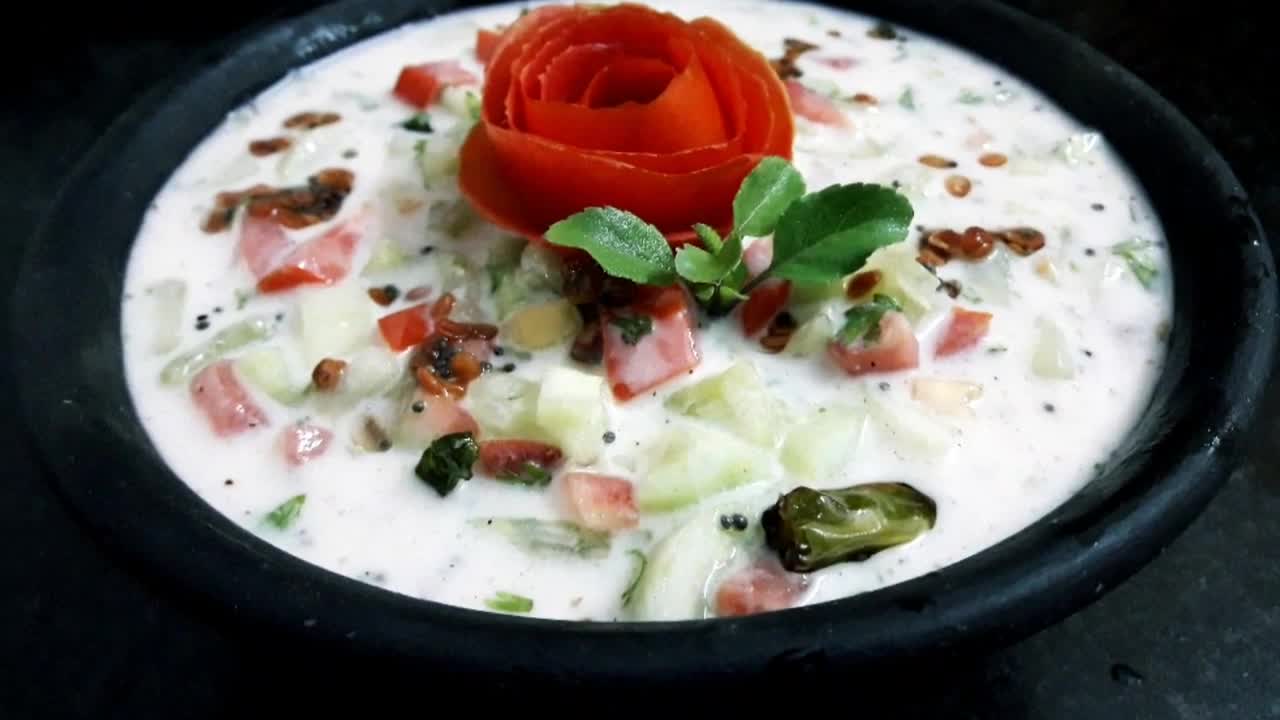 Tomato Cucumber Raita