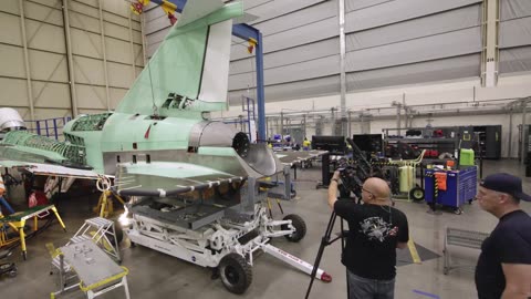 Tail Installed on NASA’s X-59