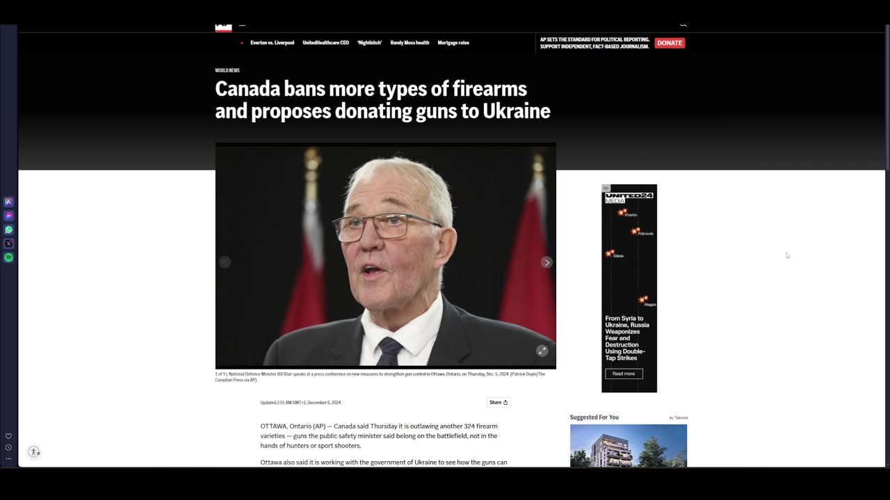 Canada basically bans all guns, historically tyranny follows