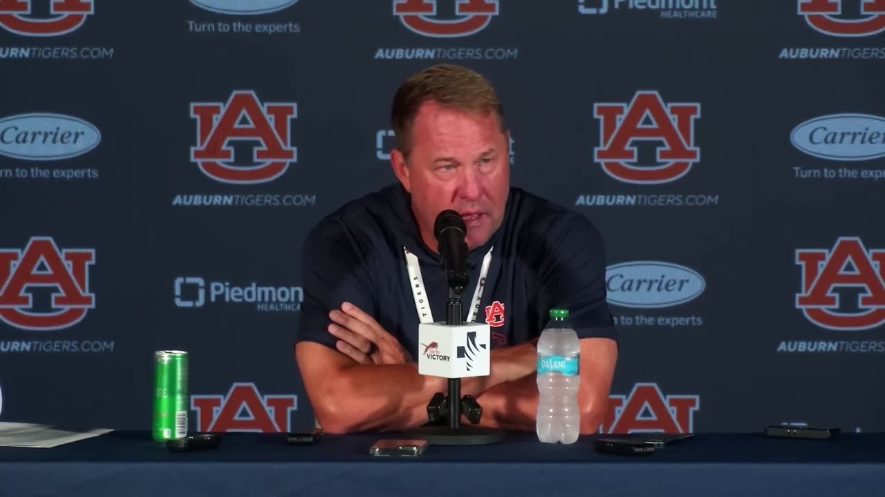 Auburn Football Head Coach Hugh Freeze Recaps The First Week Of Fall Camp