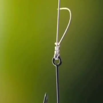 one of the ways to tie the fishing hook