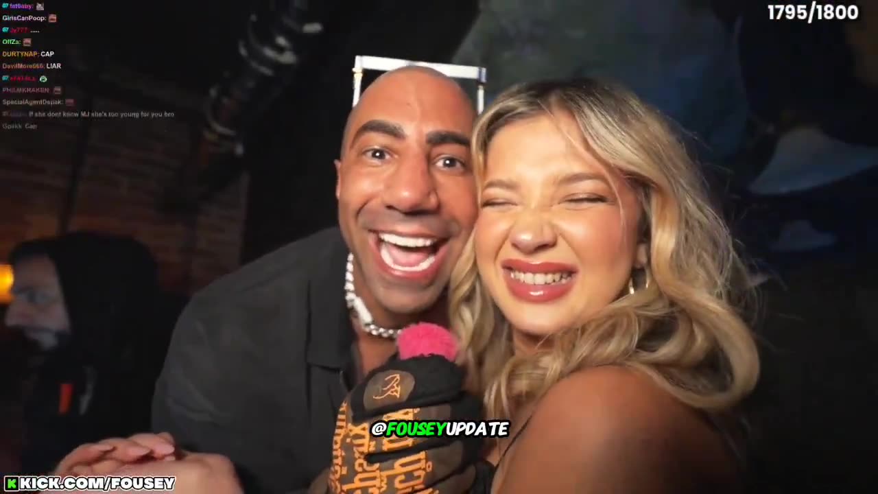 Fousey just ran into a girl who rolls Blunts for LeBron and the Lakers live on stream