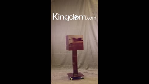 Large Acrylic Collection Box On Wheels - Purple