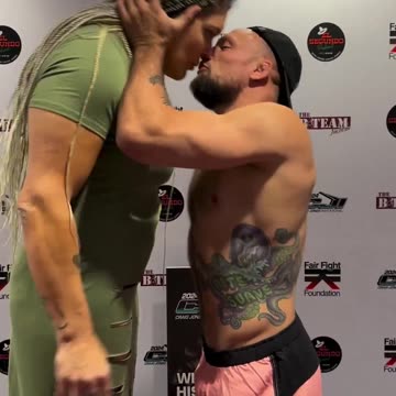 Craig Jones kisses Gabi Garcia at face-offs and the fight is now cancelled 😳 Fair or foul?