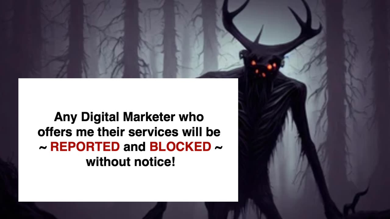 ALL Digital Marketers Are BANNED From My Rumble Account!!