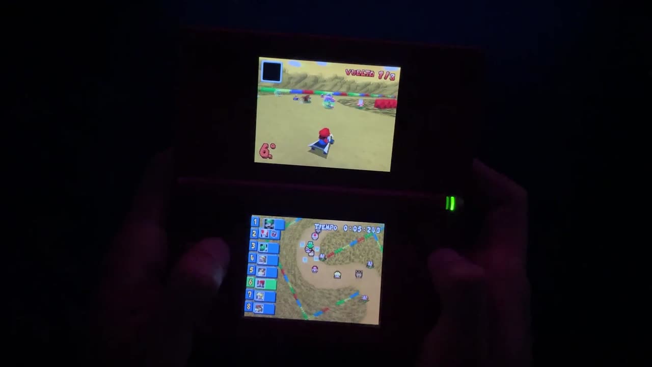 0277-Jugando: mariokart ds, snes isla chocolate, copa centella, 150cc, grand prix retro