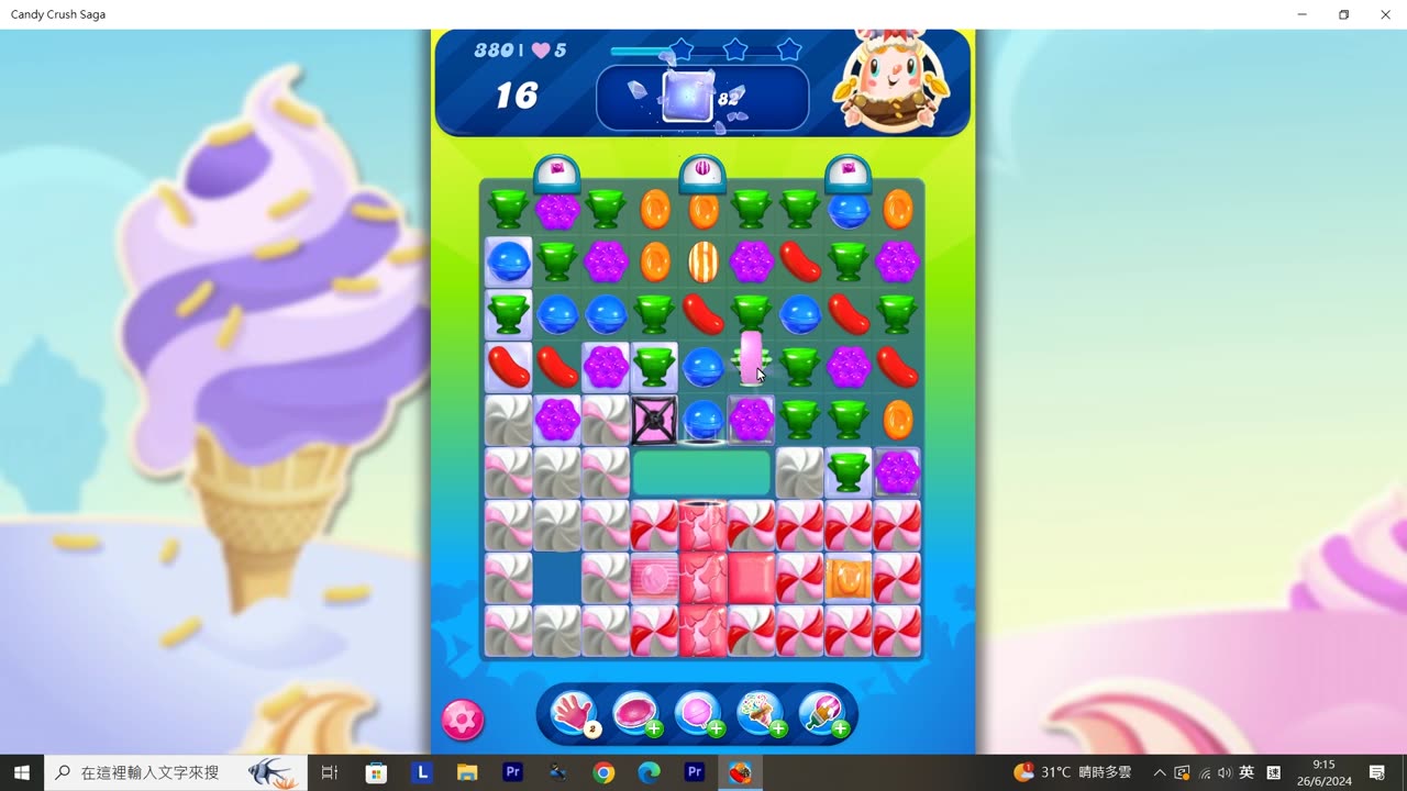 Candy Crush Saga Record (Level 380)