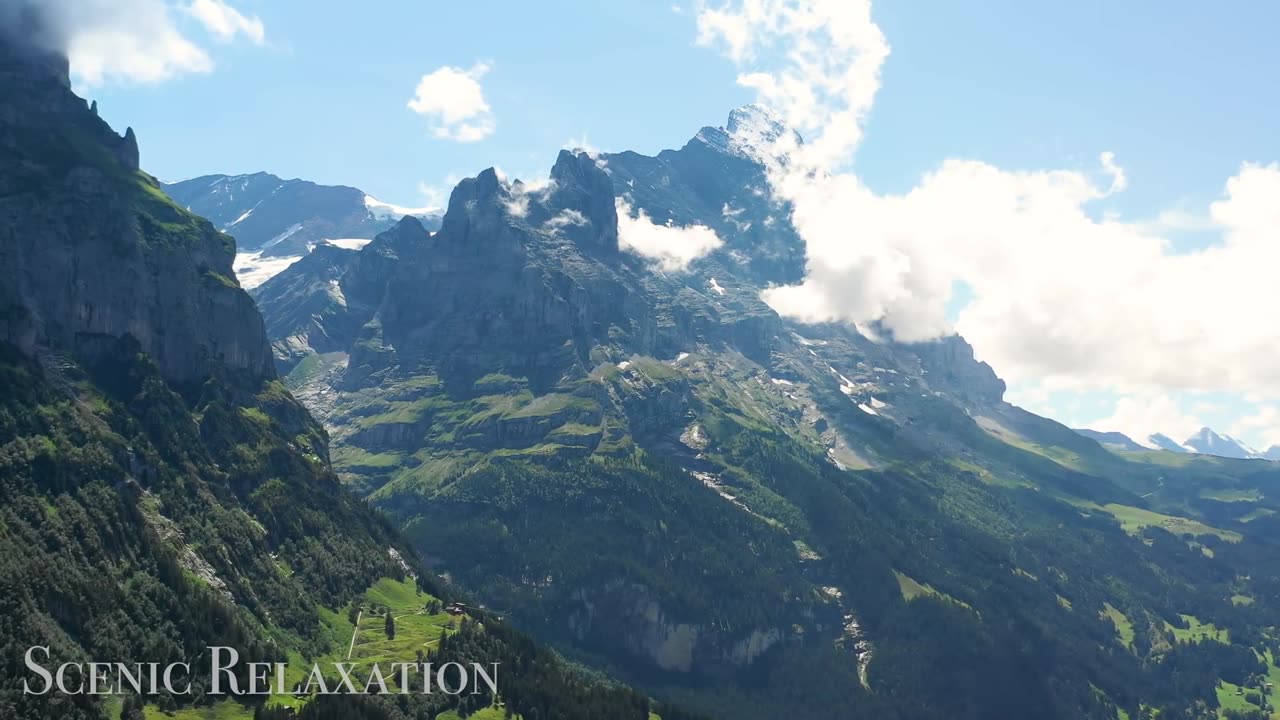 Swiss Alps 4K - 30 Minute Relaxation Film with Calming Music