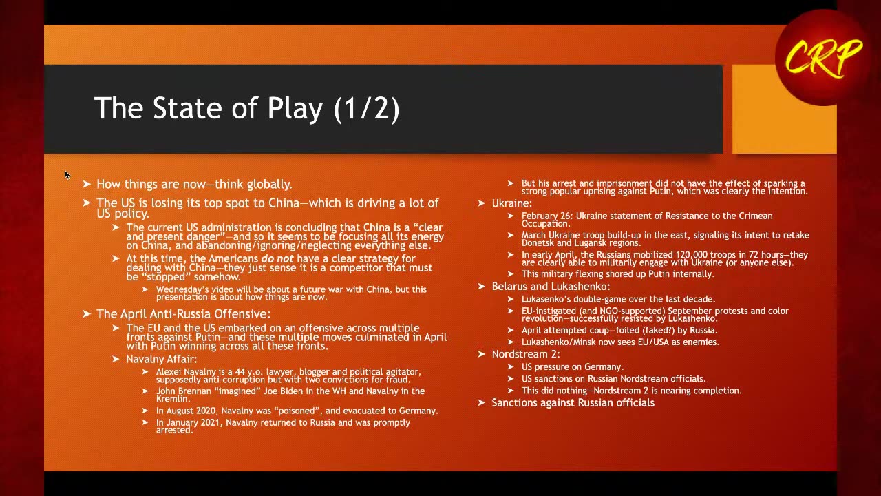 Weekly Webinar #61: “The State of Play”