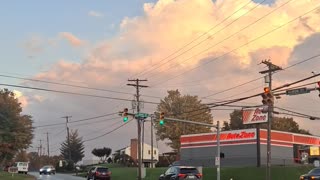 Beautiful clouds after a hard rain.