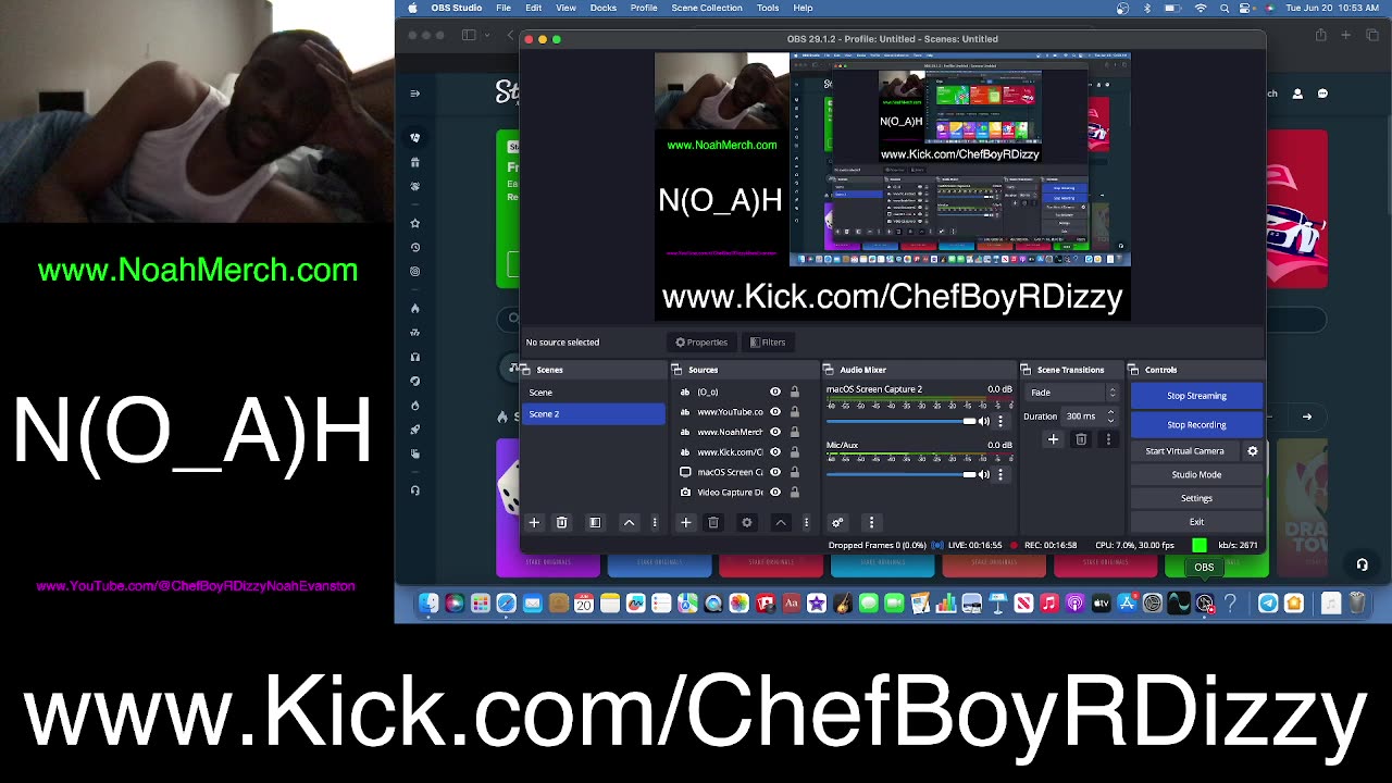 Chef Boy R Dizzy VLOG: @Kick #Stream #9 (O_o) #June #20 #2023 (O_o) www.Kick.com/ChefBoyRDizzy
