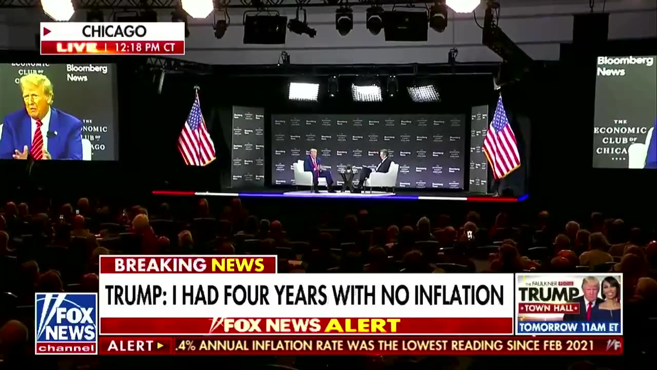 Trump Calls Sen. Lindsey Graham a "Progressive" During Chicago Interview