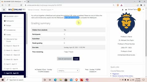 EDU3000 Week 7 Overview