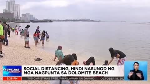 Dolomite Beach ng pagluluwag ng quarantine restrictions sa NCR