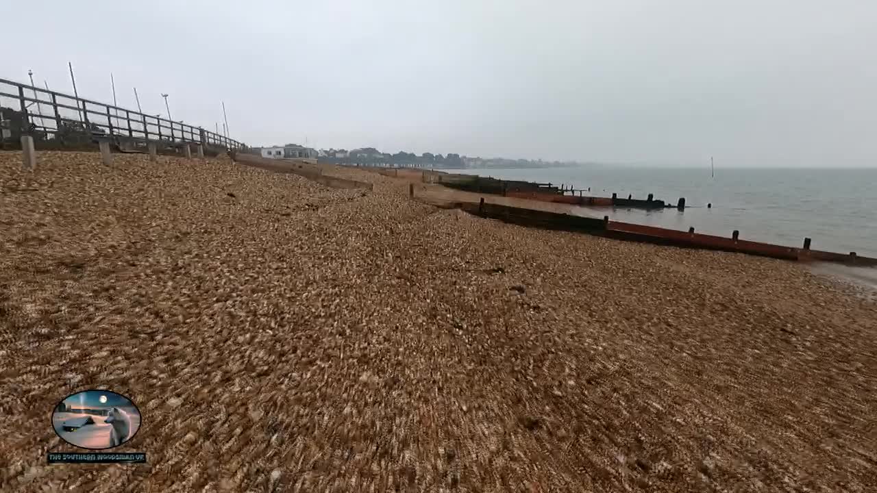 Budget go pro chest mount. On the coast.