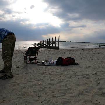 Cooking with the Jet boil on the beach 2022. Speedlapse GoPro