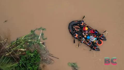 Tropical cyclone Kristine leaves more than a dozen dead with devastating flooding in Philippines