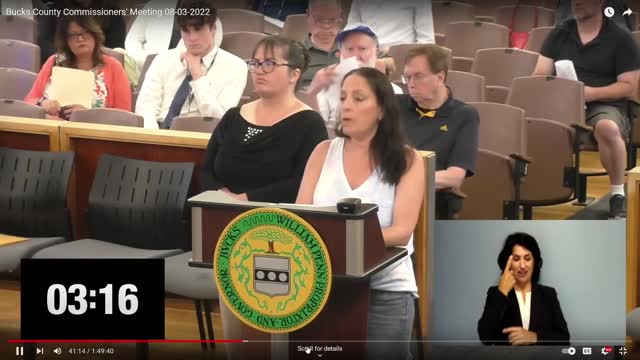 2022.08.03.Bucks County Commissioners Meeting - Stephanie Inselberg 1