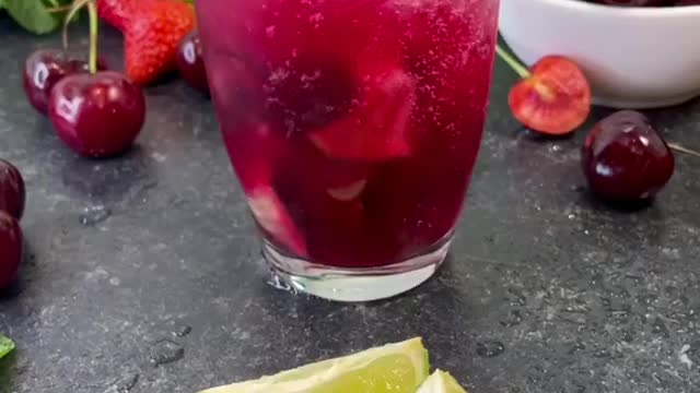 SUMMER CHERRY MOJITO MOCKTAIL