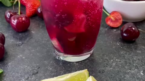 SUMMER CHERRY MOJITO MOCKTAIL