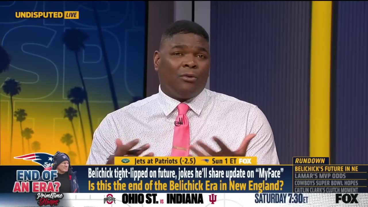 UNDISPUTED Skip Bayless gives latest update Bill Belichick future with Patriots