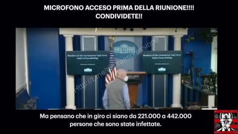 Poco prima del briefing Covid19 di Trump: Fuori onda registrato alla casa bianca!